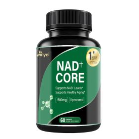 60 Capsules Of High-concentration Liposomal NAD Enhancer - Energy, Focus, And Healthy Aging, Containing Nicotinamide Riboside, Resveratrol, And Rutin
