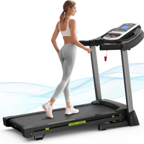 Folding Treadmills for Home/Office-3.5 HP 330lbs Weight Capacity Portable Electric Foldable Treadmill Walking Pad-Running Exercise Walk Machine Heavy