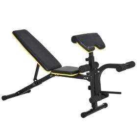Adjustable Workout Bench with Leg Extension and Curl, Ergonomic Foam, Dumbbell Bench for Home, Comfortable Padding, Exercise Bench Home Gym Equipment