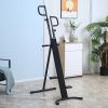 Folding Vertical Climber Exercise Machine with Adjustable Height Stair Stepper Full Body Workout