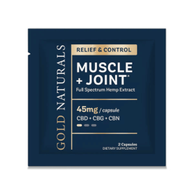 Muscle + Joint Relief Softgels - Full-Spectrum Hemp Capsules with CBD, CBG & CBN for Pain Recovery, Mobility & Comfort (Strength: Light, size: 2 PACK)