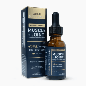 Muscle & Joint Relief Hemp Tincture – Full-Spectrum CBD + CBG + CBN - Fast-Acting Pain Support, Recovery Boost, Natural Comfort Formula (Strength: Light, size: 30 ML)